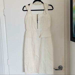 SportMax Max Mara peplum cream dress size S/M